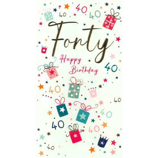 Picture of HAPPY 40TH BIRTHDAY CARD